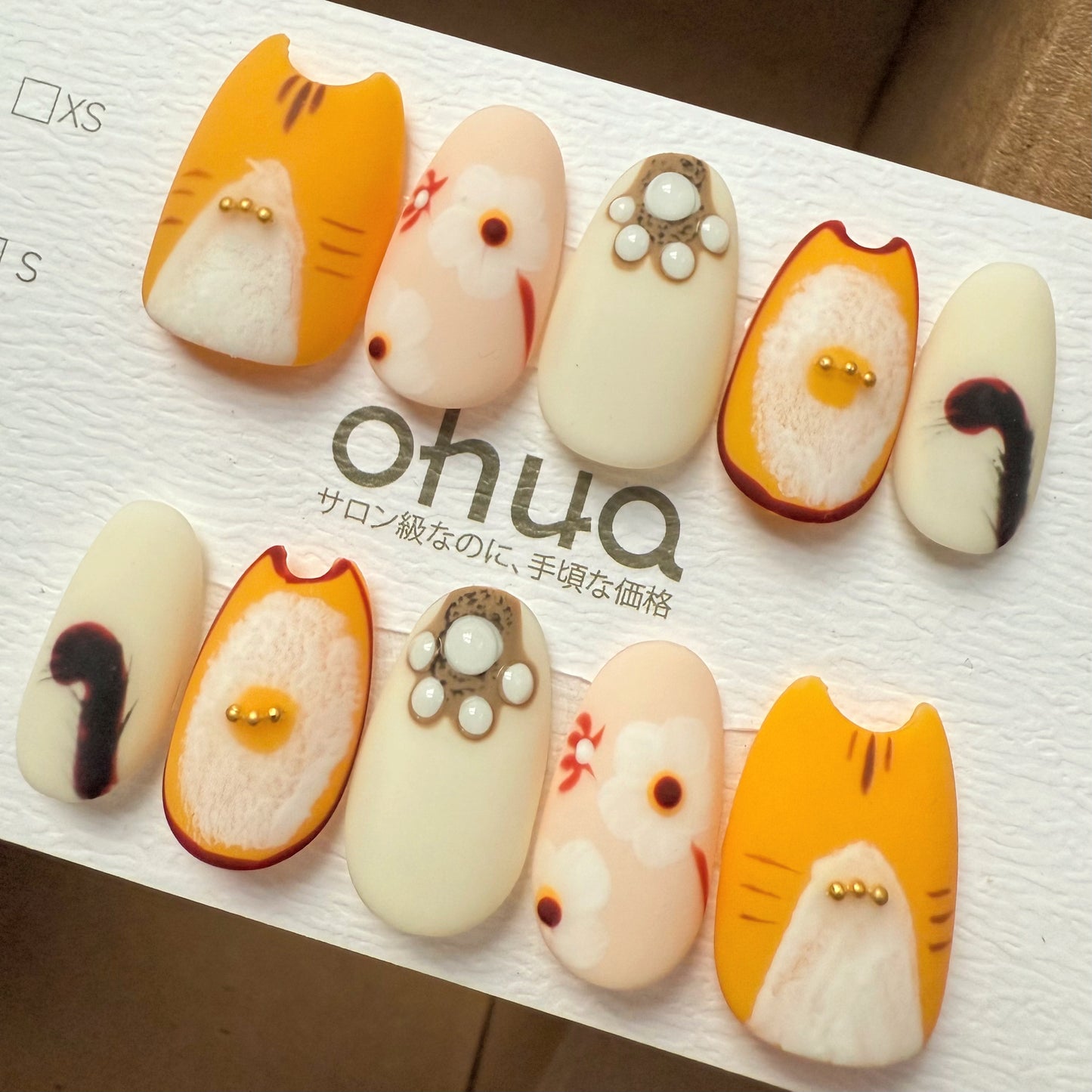 OHUA 猫シリーズ 3D立体可愛いネイル